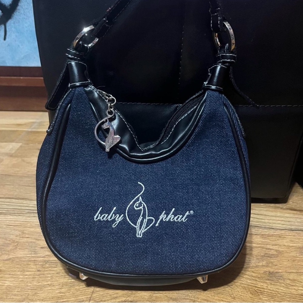 Baby Phat Navy and Black Shoulder Bag